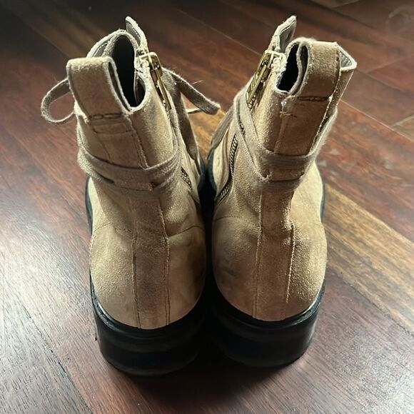 Allsaints Lira tan suede hiker combat boot - Picture 3 of 4